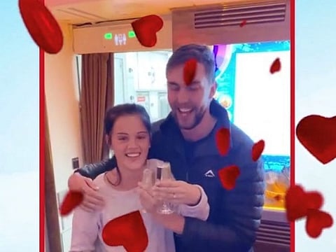Couple get engaged on an Emirates A380 en route to Johannesburg on Valentine's Day