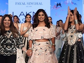  Women in Blue captain Mithali Raj and Bollywood actress Alaya F debut on ramp  
