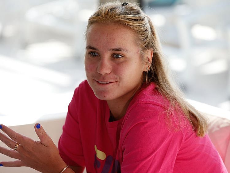 Sofia Kenin speaks to the media ahead of Dubai Duty Free Tennis Championships