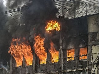 In pictures: Massive fire breaks out at GST Bhavan in Mumbai