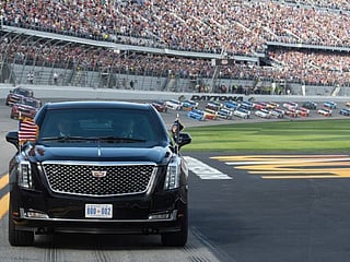 Photos: US President Donald Trump kicks off Daytona 500 with limo lap