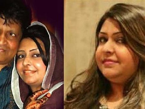 Famous Pakistani comedian, actor and tv host with his daughter Hira. Photo courtesy Naya Daur