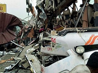 In pictures: 20 die in bus-truck collision in Tamil Nadu