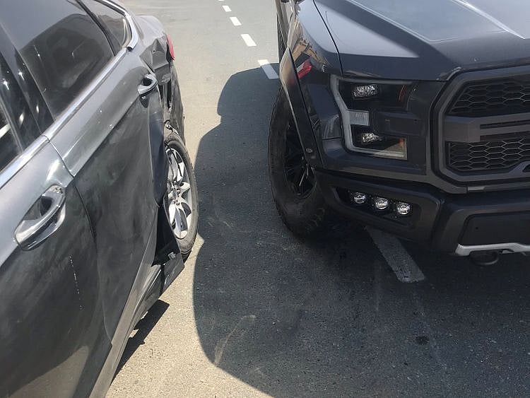The accident at Al Khawaneej last Friday