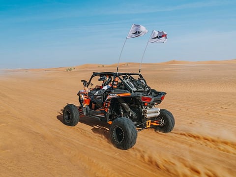 You don't need a driving license for this desert ride