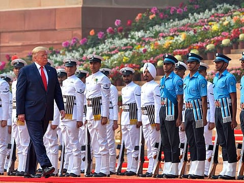 After raucous welcome in India, Trump says making progress on trade, arms deals