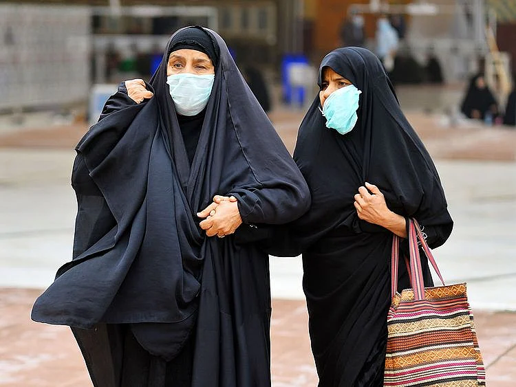 Women wearing masks