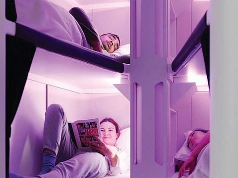  Air New Zealand is intent on bringing bunk beds into its Economy class. details such as how long a passenger can spend on it are yet to be worked out. 