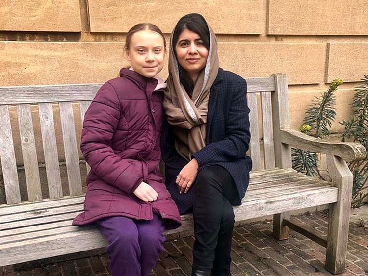 Greta Thunberg meets Malala