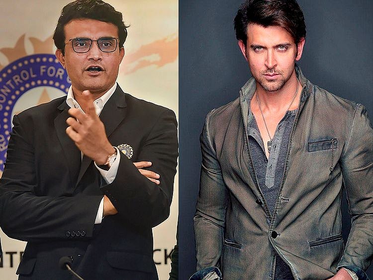 Sourav Ganguly and Hrithik Roshan