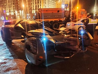 Better call Alfred... Batmobile towed away in Moscow