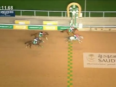 Maximum Security winning the inaugural Saudi Cup in Riyadh last February.