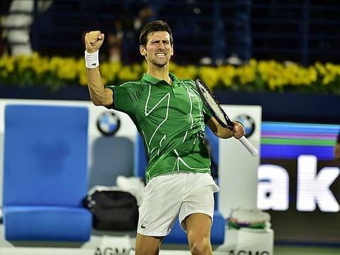 Novak Djokovic beats Stefanos Tsitsipas in Dubai Duty Free Men’s Open final