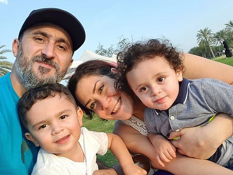 Cynthia Darwish with her family