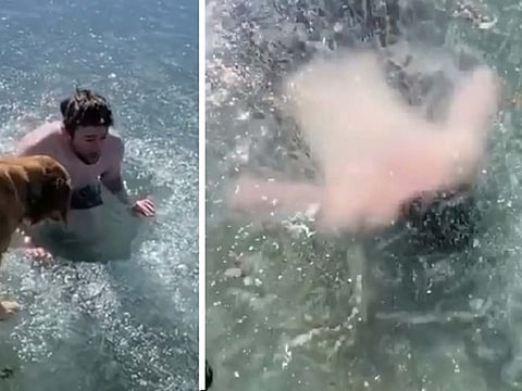 TikToker says he nearly died during stunt in lake