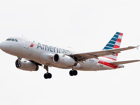 An Airbus 319 operated by American Airlines approaches for landing at Baltimore Washington International Airport near Baltimore, Maryland.