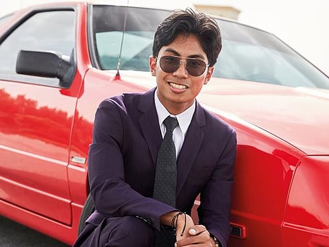Zahier is all smiles thanks to his rare and very cool Dodge Daytona!