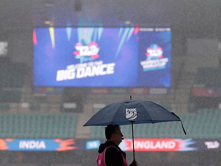 India v England was washed out in Australia at the Women's T20 World Cup