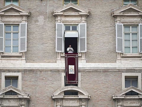 The Vatican appears to believe that the pope's absence from his traditional spot at the window will keep the crowds on the vast square down and the threat of contagion low.