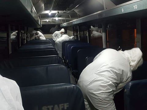 Deep cleaning and sanitisation of the Indian school and buses was carried out on Thursday March 6 after a student tested positive for COvid 29. The school also suspended class.