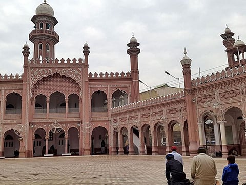 Sunehri mosque in the historic city of Peshawar, Pakistan.