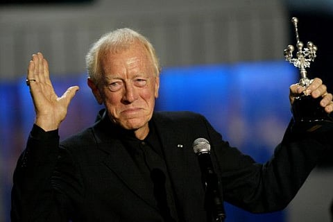 Swedish actor Max von Sydow 