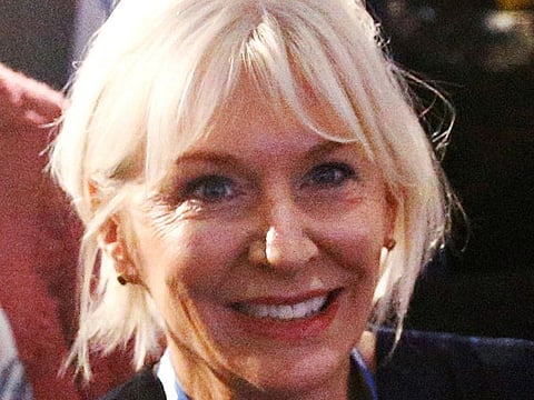 Britain's Conservative MP Nadine Dorries attends the launch of former British Foreign Secretary Boris Johnson's campaign for the Conservative Party leadership