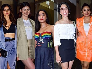 Bollywood stars turned out in huge numbers for the special screening of 'Angrezi Medium'
