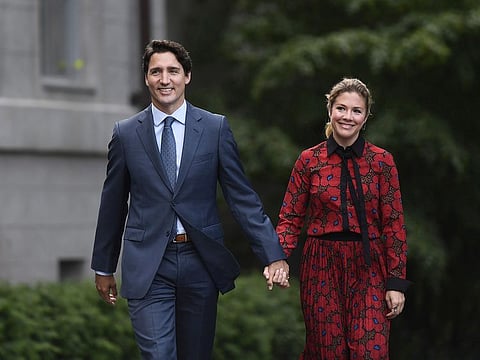 Canada's Prime Minister Justin Trudeau and his wife Sophie Gregoire Trudeau.
