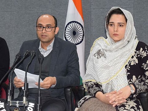 Director of National Health Mission Bhupinder Kumar briefed the media in Jammu.