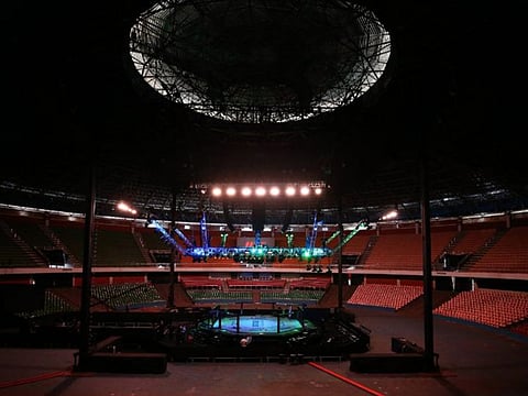 The empty arena in Brasilia