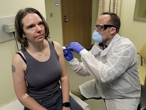 Photos: Coronavirus vaccine test opens with 1st doses 