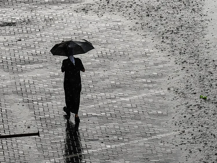 A shot from the rain in Dubai on Saturday March 21 