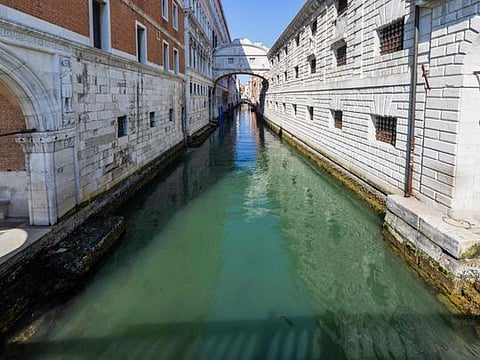 Venice canals clear as city tourist-free under coronavirus