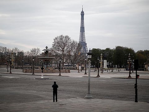 A view shows an empty Place de la Concord in Paris as a lockdown is imposed. France’s strict lockdown measures, initially widely supported by the public, are now seen as symptomatic of a slow crisis response, especially as other countries move more quickly to lift theirs. 