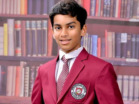 Siddh Sanghvi submitted a video online as evidence of his project completed at home