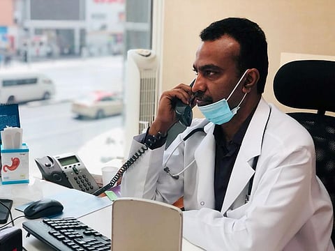 Picture for illustrative purposes - telehealth