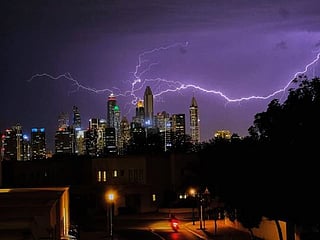 Photos: Gulf News readers share pictures of rains and lightnings in UAE