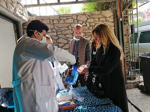 El Adl Group continues filming while taking precautions to prevent infection on set.