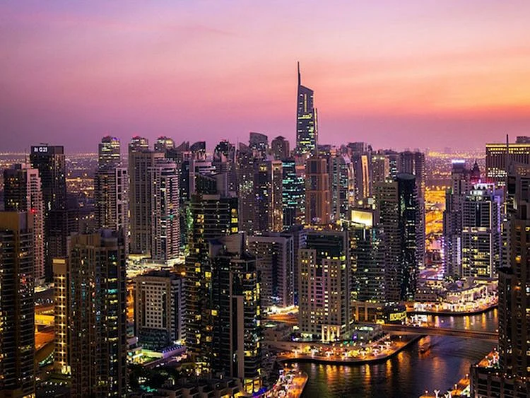 Dubai JBR aerial view