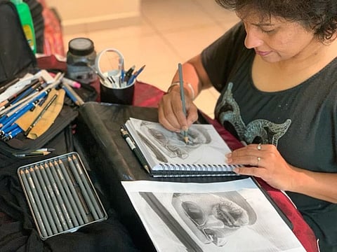 Yoshita Ahmad, Sri Lankan art teacher, curator 