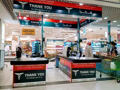 Each Lulu store will have two priority counters for healthcare workers 