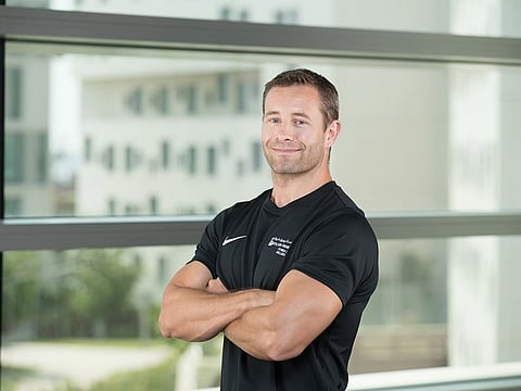 NYU strength and conditioning coach Huw Jones