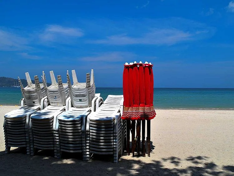 Thailand beach lockdown