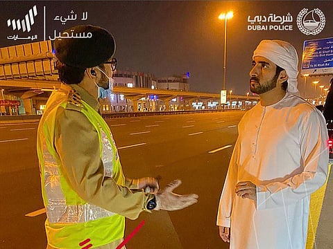 Sheikh Hamdan Bin Mohammed Bin Rashid Al Maktoum, Crown Prince of Dubai and Chairman of Dubai Executive Council, was briefed on Dubai Police's activities during the national sterilisation programme.