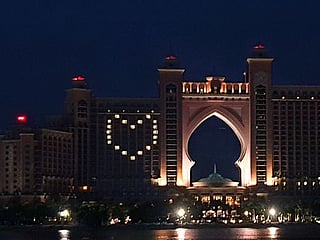 Coronavirus: Dubai hotels shine a glowing heart from their windows in solidarity with communities battling COVID-19