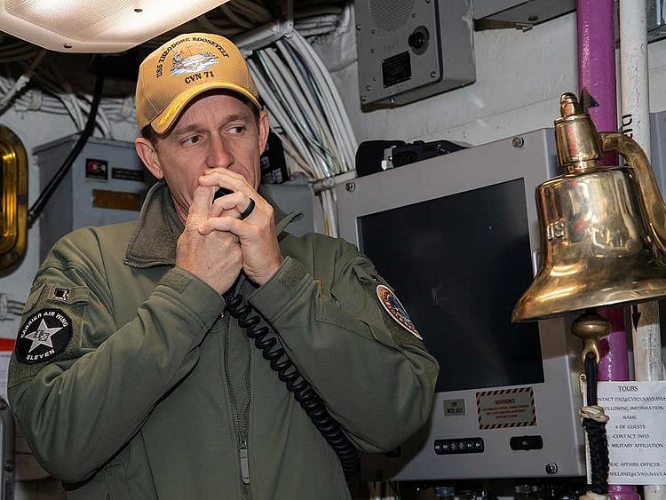 US navy caption Brett Crozier USS Theodore Rosevelt