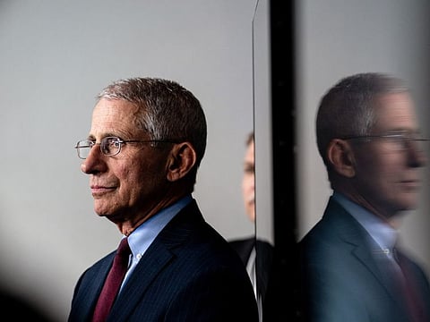 Dr. Anthony Fauci at a White House news breifing on Tuesday, March 31, 2020. Fauci, America’s leading expert on infectious diseases, has become a regular at President Donald Trump’s coronavirus briefings