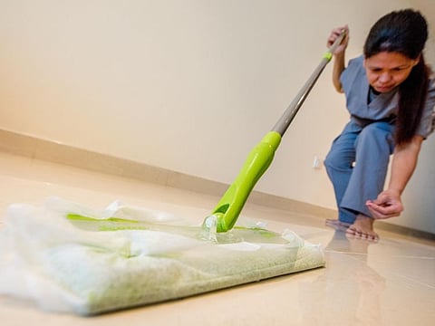 Picture for illustrative purposes: A maid working in Dubai