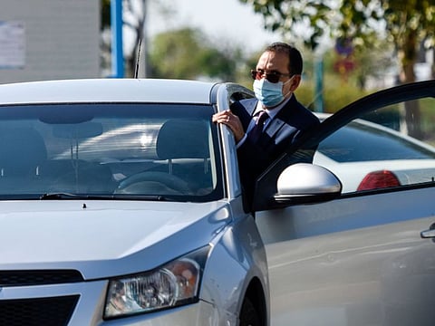 Residents wearing mask in Abu Dhabi.  